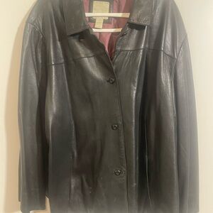 Nique Black Leather Women's Jacket